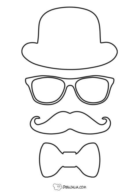 Siluetas de hombre Photocall