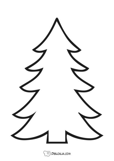 Silueta de abeto para navidad