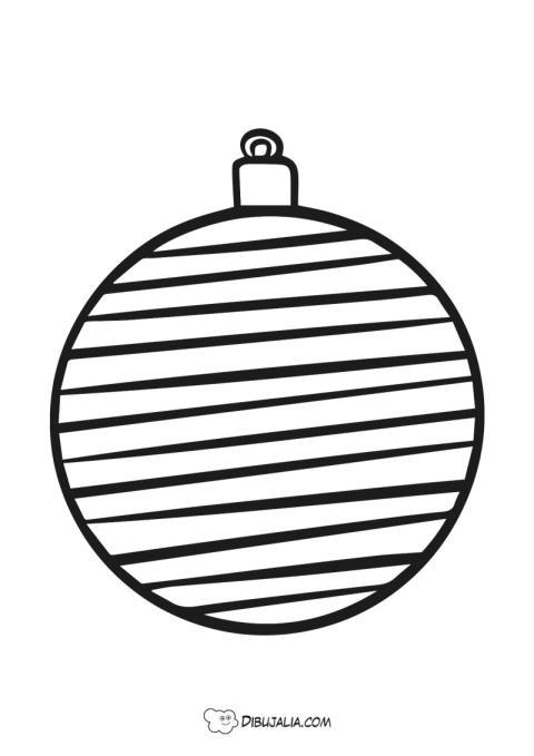 Bola de Navidad con lineas