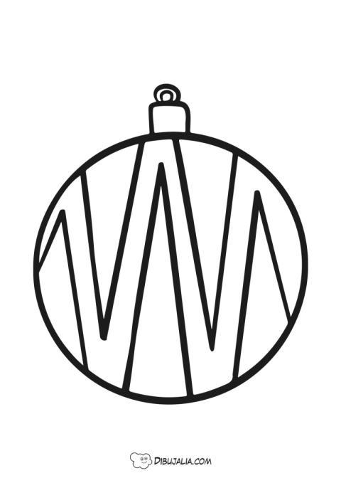 Bola de Navidad con bandas