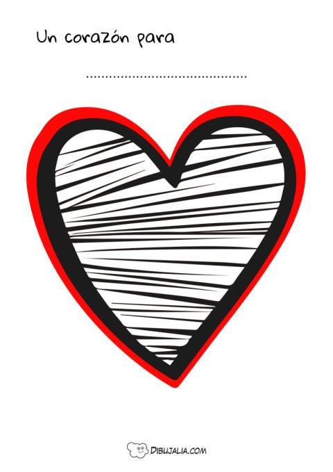 Corazón para regalar con amor