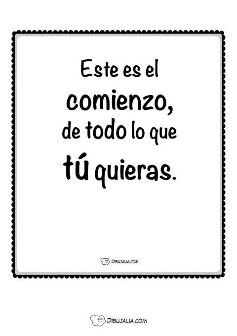 Cita comienzo de algo bueno