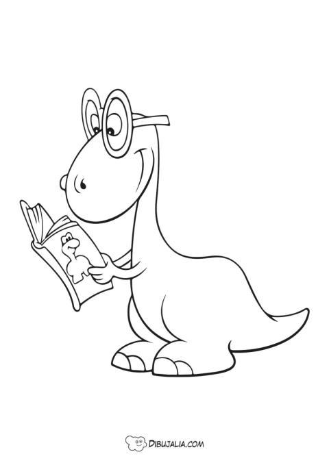 Dinosaurio lector