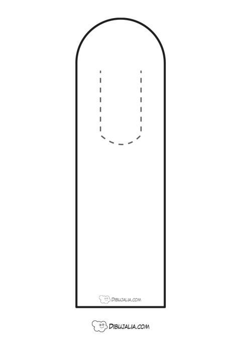 Plantilla de marcapáginas para personalizar
