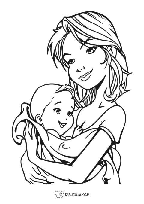 Abrazo lindo de Mamá