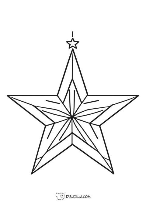 Estrella de navidad decoración