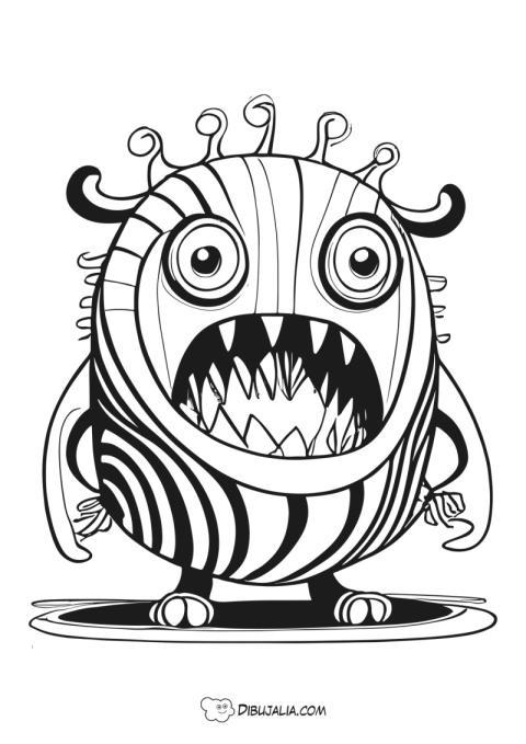 Monstruo de dientes afilados