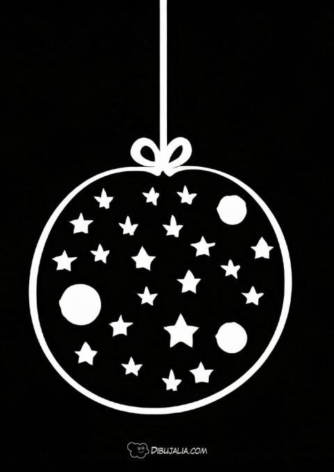 Postal bola de navidad