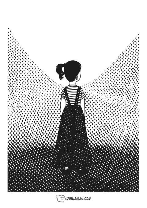 Nin?a observando el mundo