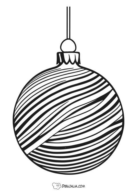 Bola de Navidad estilo cebra