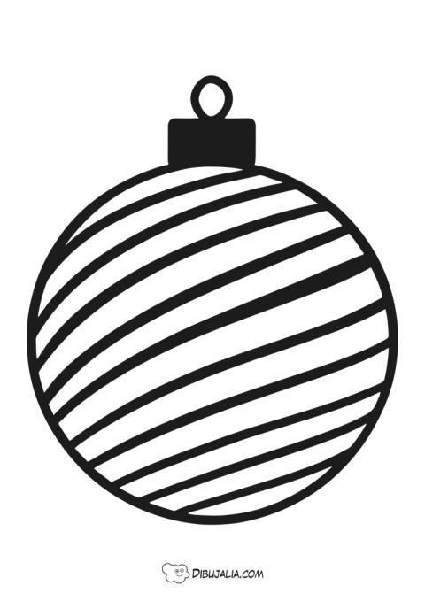 Bola de Navidad con bandas