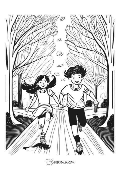 Chicos practican atletismo