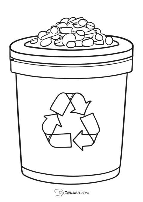 Contenedor con restos