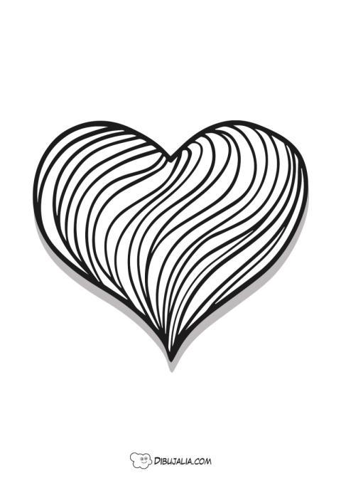 Corazón para colorear