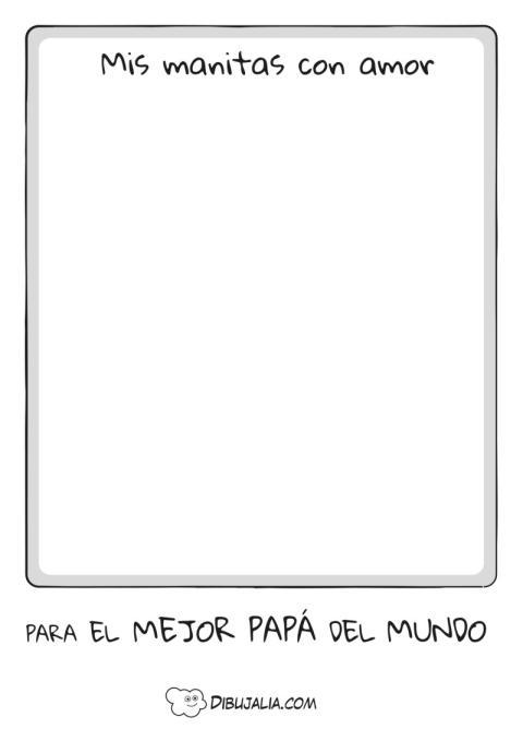 Ficha Mis Manitas para Papa