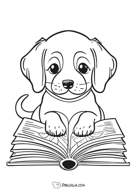 Perrito con libro