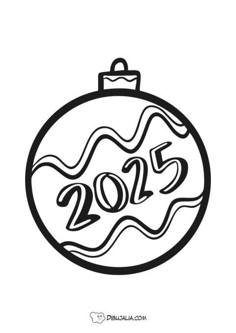 Bola Navidad Feliz 2025