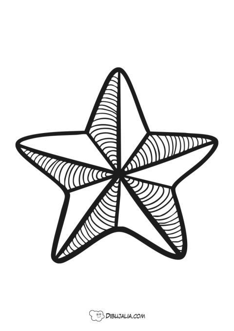 Estrella navidad lineascurvas