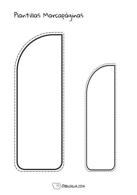 Plantilla Marcapáginas Día del Libro