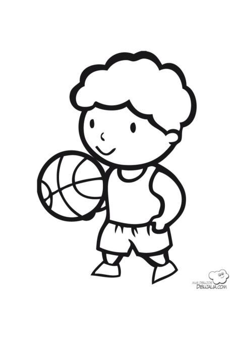Jugador de baloncesto Joven