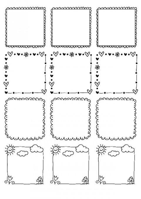 Marcos para etiquetas