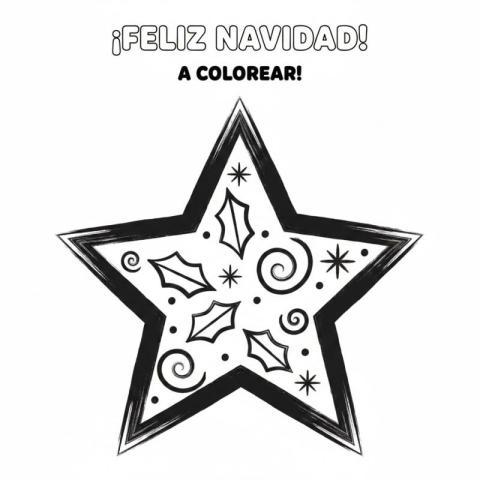 Estrella a colorear