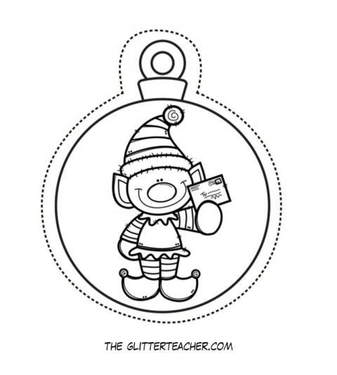 Bola navidad duende con carta