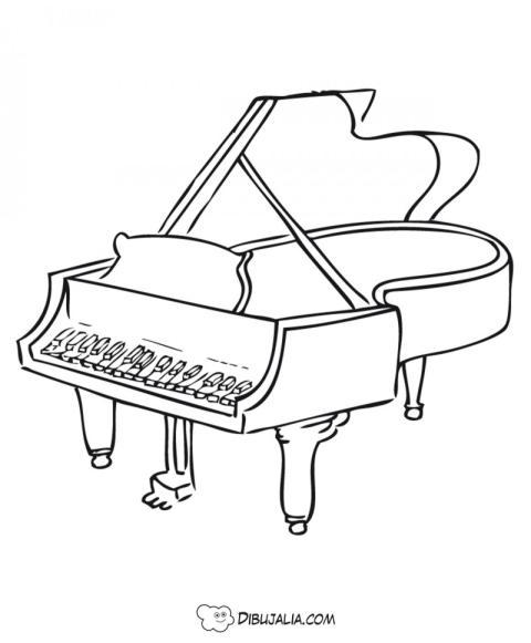 Piano de cola antiguo