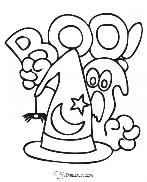 Sombrero boo halloween