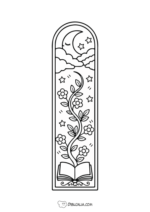 Marcapaginas Libro a la Luna