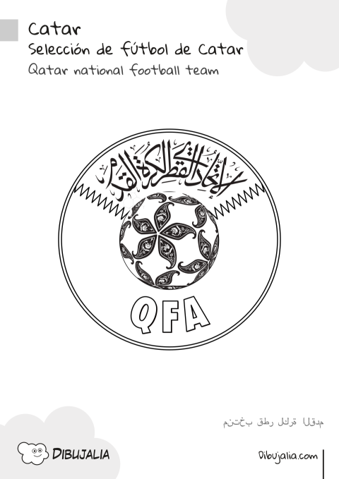 Escudo Selección de Fútbol de Catar