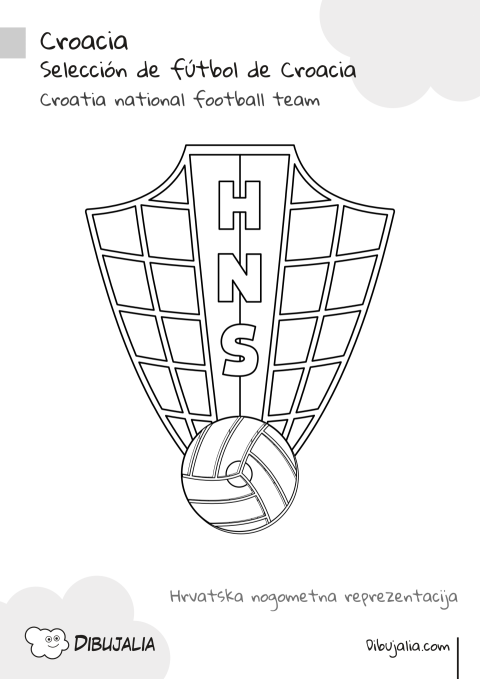 Escudo Selección de Fútbol de Croacia