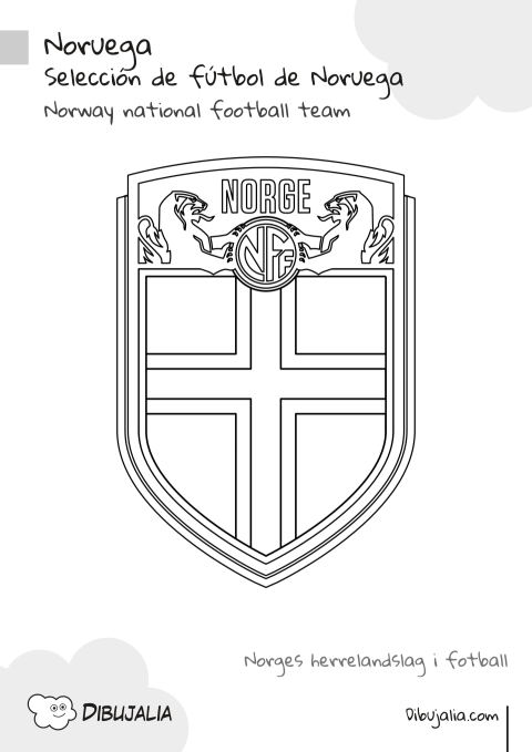 Escudo Selección de Fútbol de Noruega