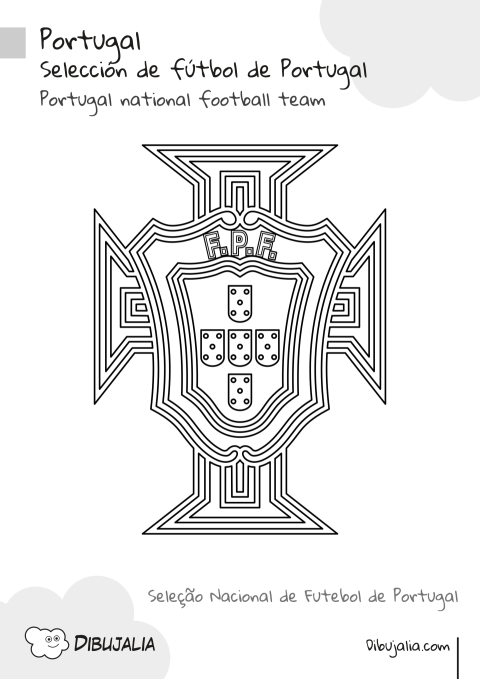 Escudo Selección de Fútbol de Portugal