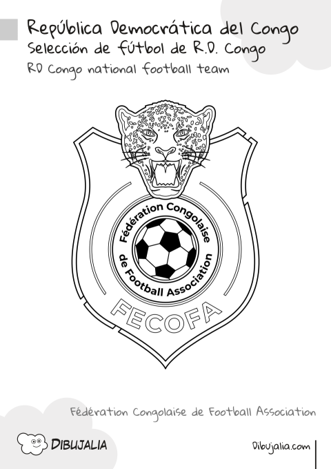Escudo Selección de Fútbol de RD Congo