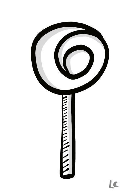 Piruleta de caramelo