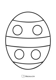 Easter egg con circulos