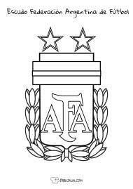 Escudo Selecci n Argentina De F tbol Dibujo 2312 Dibujalia