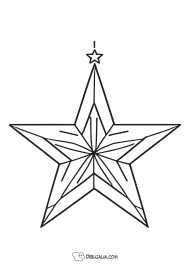 Estrella de navidad decoración