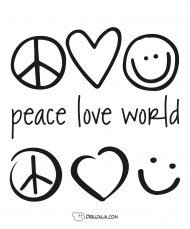 Paz amor y alegria